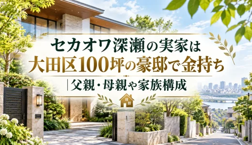 セカオワ深瀬の実家は大田区100坪の豪邸で金持ち｜父親・母親や家族構成