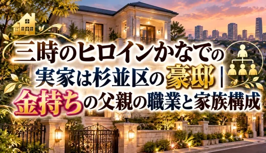 三時のヒロインかなでの実家は杉並区の豪邸｜金持ちの父親の職業と家族構成