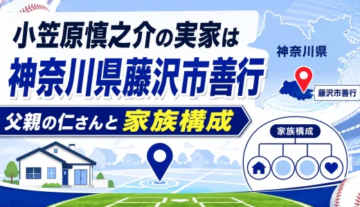 小笠原慎之介の実家は神奈川県藤沢市善行｜父親の仁さんと家族構成