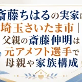 斎藤ちはるの実家は埼玉さいたま市｜父親の斎藤伸明は元アメフト選手で母親や家族構成
