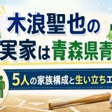 木浪聖也の実家は青森県青森市｜5人の家族構成と生い立ちエピソード