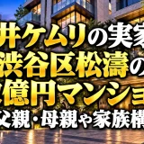 松井ケムリの実家は渋谷区松濤の数億円マンション｜父親・母親や家族構成