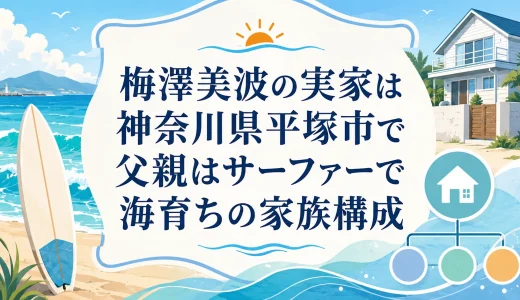 梅澤美波の実家は神奈川県平塚市で父親はサーファーで海育ちの家族構成