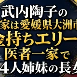 武内陶子の実家は愛媛県大洲市の金持ちエリート医者一家で4人姉妹の長女