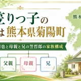 笠りつ子の実家は熊本県菊陽町｜父親・笠清也と母親と兄の笠哲郎の家族構成