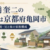 高橋奎二の実家は京都府亀岡市｜父親・母親・兄と妹の家族構成